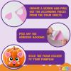 imageJOYIN 18 Packs Halloween Pumpkin Decorating Stickers Craft Kit Halloween Party Supplies Arts Activities Kids Party Favors Jack O Lantern Foam Face Sticker in 9 Animal Designs Classroom Games