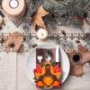 imageJOYIN 18PCS Thanksgiving Cutlery Holders Set Thanksgiving Turkey Utensil Dcor Autumn Fall Harvest Party Supplies Thankyou Cards Table Decoration Party Favors