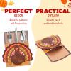 imageJOYIN 18PCS Thanksgiving Cutlery Holders Set Thanksgiving Turkey Utensil Dcor Autumn Fall Harvest Party Supplies Thankyou Cards Table Decoration Party Favors