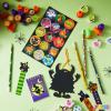 imageJOYIN 192PCS Halloween Stationery Set Trick or Treat Gifts for Kids 24 Pack Halloween Themed Stationery Set for Party Favors Carnival Game Prizes Classroom School Party Supplies Goodie Bag Fillers