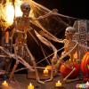 imageJOYIN 2 PCS 24 Halloween Skeleton Decor 2 FT Full Body Stayable Posable Skeletons for Halloween White Human Plastic Bones with Movable Joints for Spooky Indoor Outdoor Decoration Graveyard PropWhite