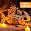 imageJOYIN 2 PCS 95 Halloween Posable Fish Skeleton Decor Animal Plastic Bones with Posable Joints for Indoor Outdoor Halloween Decorations Party Props Yard Patio Lawn Garden Props Decor