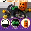 imageJOYIN 2 PCS Halloween Plush Candy Bucket 59quot X 87quot Tote Bucket Spider and Pumpkin Halloween Basket with Handle Trick or Treating Gift for Kid Party Favor Supplies Decor