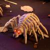 imageJOYIN 2 PCS Halloween Spider Skeleton Decoration 45 inch Glowing Plastic Animal Bone Model LightUp Halloween Decoration for Parties Haunted House Cemetery Indoor Tabletop Decorations