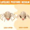 imageJOYIN 2 PCS Halloween Spider Skeleton Decoration 45 inch Glowing Plastic Animal Bone Model LightUp Halloween Decoration for Parties Haunted House Cemetery Indoor Tabletop Decorations