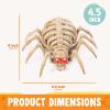 imageJOYIN 2 PCS Halloween Spider Skeleton Decoration 45 inch Glowing Plastic Animal Bone Model LightUp Halloween Decoration for Parties Haunted House Cemetery Indoor Tabletop Decorations