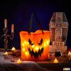imageJOYIN 2 PCS Halloween Trick or Treat Bags 10 x 118 inches LED Light Orange Pumpkin Buckets Reusable Goody Candy Bucket for Kids Trick or Treating Halloween Birthday Party Favor Supplies