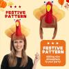 imageJOYIN 2 PCS Silly Thanksgiving Turkey Cap Novelty Hats for Thanksgiving Night Event Dressup Party Costume Hats for Role Play Carnival Cosplay Decoration ampamp Accessories