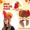 imageJOYIN 2 PCS Silly Thanksgiving Turkey Cap Novelty Hats for Thanksgiving Night Event Dressup Party Costume Hats for Role Play Carnival Cosplay Decoration ampamp Accessories