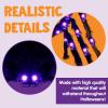 imageJOYIN 2 Pack 5 Ft Halloween Light Up Spiders Outdoor Decorations Scary Giant Spider with Purple LED Fake Large Haunted House Props for Halloween Lawn Porch Yard Garden Tree Outside Indoor Decor