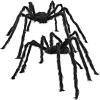 imageJOYIN 2 Pack 5 Ft Halloween Outdoor Decorations Hairy Black Spider Scary Giant Spider Fake Large Haunted House Props Halloween Yard Lawn Decorations Party Indoor DecorBlack