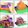 imageJOYIN 2 Pack Halloween Foam Craft Kit Party Favors for Kids 3D Tree House and Pumpkin Haunted House Halloween Art and Craft DIY Kits School Activities Game Party Decoration