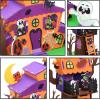 imageJOYIN 2 Pack Halloween Foam Craft Kit Party Favors for Kids 3D Tree House and Pumpkin Haunted House Halloween Art and Craft DIY Kits School Activities Game Party Decoration