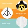imageJOYIN 2 Packs 47 Halloween Decorations Outdoor Standing Ghost Light Up Spooky Ghost with Witch Hat ampamp Remote Control Glowing Halloween Decor for Yard Porch Lawn Garden Party Supplies Haunted HouseStanding Ghost with Hat