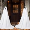 imageJOYIN 2 Packs 47 Halloween Decorations Outdoor Standing Ghost Light Up Spooky Ghost with Witch Hat ampamp Remote Control Glowing Halloween Decor for Yard Porch Lawn Garden Party Supplies Haunted HouseStanding Ghost