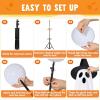 imageJOYIN 2 Packs 47 Halloween Decorations Outdoor Standing Ghost Light Up Spooky Ghost with Witch Hat ampamp Remote Control Glowing Halloween Decor for Yard Porch Lawn Garden Party Supplies Haunted HouseStanding Ghost with Hat