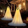 imageJOYIN 2 Packs 47 Halloween Decorations Outdoor Standing Ghost Light Up Spooky Ghost with Witch Hat ampamp Remote Control Glowing Halloween Decor for Yard Porch Lawn Garden Party Supplies Haunted HouseStanding Ghost