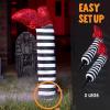 imageJOYIN 2 Pcs 21 Halloween Decorations Outdoor Witch Legs Yard Stakes Witch Halloween Graveyard Lawn Yard Prop and Patio DecorationsWhite Black