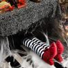 imageJOYIN 2 Pcs 21 Halloween Decorations Outdoor Witch Legs Yard Stakes Witch Halloween Graveyard Lawn Yard Prop and Patio DecorationsWhite Black