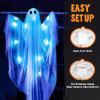imageJOYIN 2 Pcs 47 Halloween Hanging Light up Ghost with Blue LED Light Halloween Hanging Ghosts Decoration for Front Yard Patio Lawn Garden Party Decor Indoor Outdoor