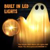 imageJOYIN 2 Pcs 47 Halloween Light up Hanging Ghost Decoration Outdoor with Warm LED Light Halloween Flying Hanging Ghosts for Haunted House Prop Front Yard Patio Party Decor Indoor OutdoorWarm White Ghosts
