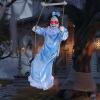 imageJOYIN 2 Pcs Hanging Ghosts Halloween Decorations Outdoor 3ft Blue Swinging Creepy Sister Ghost with LED Red Light Eyes Creepy Girl Twins Doll Decor for Indoor Flying Props for Yard Patio Lawn Garden