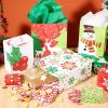imageJOYIN 20 PCS Christmas Goody Gift Bags with Handles Assorted Sizes Holiday Paper Presents Wrapping Bag for Xmas GiftGiving Thanksgiving Gift Decor Classroom Treat Candy and Party Favors