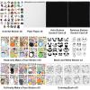 imageJOYIN 20 Pcs Makeaface Sticker Sheets Make Your Own Halloween Characters Mix and Match Sticker Sheets Bonus with Coloring Sheets 10 Scratch Cards 8 Sticker Sheets Halloween Party Favor Supplies