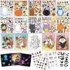 imageJOYIN 20 Pcs Makeaface Sticker Sheets Make Your Own Halloween Characters Mix and Match Sticker Sheets Bonus with Coloring Sheets 10 Scratch Cards 8 Sticker Sheets Halloween Party Favor Supplies