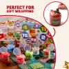 imageJOYIN 2025 Christmas Advent Calendar 24 Days Christmas Countdown Calendar Slime ampamp Charms Kit with Xmas Dessert Theme Accessories Xmas Party Favors Supplies Kids Fun Gifts for Boys Girls