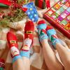 imageJOYIN 2025 Christmas Advent Calendar 24 Days Christmas Warm Cotton Socks for Adults Xmas Countdown Calendar with 20 Low Cut ampamp 4 Knee High Socks Xmas Accessories Party Favor Gifts