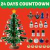 imageJOYIN 2025 Christmas Advent Calendar 24 Days Countdown Calendar with Christmas Tree 24 PCS Ornaments for Boys Girls ampamp Kids Party Favors Classroom Prizes Xmas Gift Xmas Tree Countdown
