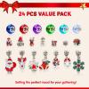 imageJOYIN 2025 Christmas Advent Calendar Bracelets 24 Days Christmas Countdown Calendar DIY Jewelry Bracelets Making Kit with Christmas Theme Character Charm Beads for Girls Xmas Party Favors Gifts Accessories Ages 14