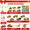 imageJOYIN 2025 Christmas Advent Calendar Engineering Vehicle 24 Days Christmas Countdown Alloy Construction Engineering Vehicle for Kids Vehicles City Construction Cars Xmas Party Favors Supplies