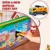 imageJOYIN 2025 Christmas Advent Calendar Engineering Vehicle 24 Days Christmas Countdown Alloy Construction Engineering Vehicle for Kids Vehicles City Construction Cars Xmas Party Favors Supplies