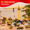 imageJOYIN 2025 Christmas Advent Calendar Engineering Vehicle 24 Days Christmas Countdown Alloy Construction Engineering Vehicle for Kids Vehicles City Construction Cars Xmas Party Favors Supplies