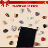 imageJOYIN 2025 Christmas Advent Calendar Gemstones 24 Days Christmas Countdown Calendar Rock Collection Gemstones for Kids Xmas Party Favors Supplies Classroom Prizes Fun Gifts