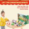 imageJOYIN 2025 Christmas Advent Calendar with Mini Animal Plush 24 Days Countdown Advent Calendar with 24 Stuffed Animals Kids Girls Party Favor Xmas Gift Classroom Prizes Christmas Party Favor Gifts