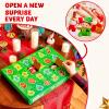 imageJOYIN 2025 Christmas Advent Calendar with Plush 24 Days Countdown Calendar Stuffed Animals Plush with Santa Hats Christmas Party Favor Gifts Xmas Classroom Prizes Toys for Kids Boys Girls