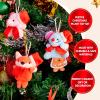 imageJOYIN 2025 Christmas Advent Calendar with Plush 24 Days Countdown Calendar Stuffed Animals Plush with Santa Hats Christmas Party Favor Gifts Xmas Classroom Prizes Toys for Kids Boys Girls