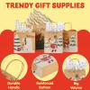 imageJOYIN 24 PCS Christmas Kraft Gift Bags with Assorted Sizes Present Bags for Wrapping Xmas Holiday Party Favors Thanksgiving Gift Decoration School Classrooms Classic Not Include Tissue Paper