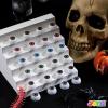 imageJOYIN 24 PCS Halloween Eyeballs Trick or Treat Scary Realistic Eyes Prop Supplies 12 Pair Hollow Plastic Eyeballs for Halloween Party Decoration