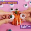 imageJOYIN 24 PCS Halloween Eyeballs Trick or Treat Scary Realistic Eyes Prop Supplies 12 Pair Hollow Plastic Eyeballs for Halloween Party Decoration