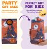 imageJOYIN 24 PCS Halloween Treat Bags with Stickers Candy and Goodie Bags for Halloween Party Favors Supplies Trick or Treat Bag for Kids Students Classroom Exchange Game Prize
