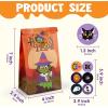 imageJOYIN 24 PCS Halloween Treat Bags with Stickers Candy and Goodie Bags for Halloween Party Favors Supplies Trick or Treat Bag for Kids Students Classroom Exchange Game Prize