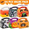 imageJOYIN 24 PCS Halloween Treat Boxes Candy Boxes House Cardboard Goodie Bags Cookies Candy Bags for Kids Children Trick or Treat Holiday Pastries Cupcakes Party Favor Supplies Decoration