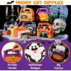 imageJOYIN 24 PCS Halloween Treat Boxes Candy Boxes House Cardboard Goodie Bags Cookies Candy Bags for Kids Children Trick or Treat Holiday Pastries Cupcakes Party Favor Supplies Decoration