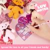 imageJOYIN 24 Packs Valentines Day Heart Cards with Plush Toy Party Favors Mini Stuffed Animal Plush Toys for Valentines Day Gifts Kids Classroom School Exchange Prize brown bear