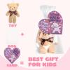 imageJOYIN 24 Packs Valentines Day Heart Cards with Plush Toy Party Favors Mini Stuffed Animal Plush Toys for Valentines Day Gifts Kids Classroom School Exchange Prize brown bear