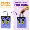 imageJOYIN 24 Pcs Halloween Colorful Paper Gift Bags with Handles for TrickorTreating Halloween Candy Goodie Bags for Party Favors and Supplies24 Count Pack of 1
